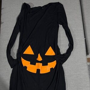 Maternity Halloween Pumpkin Costume - Black and Orange